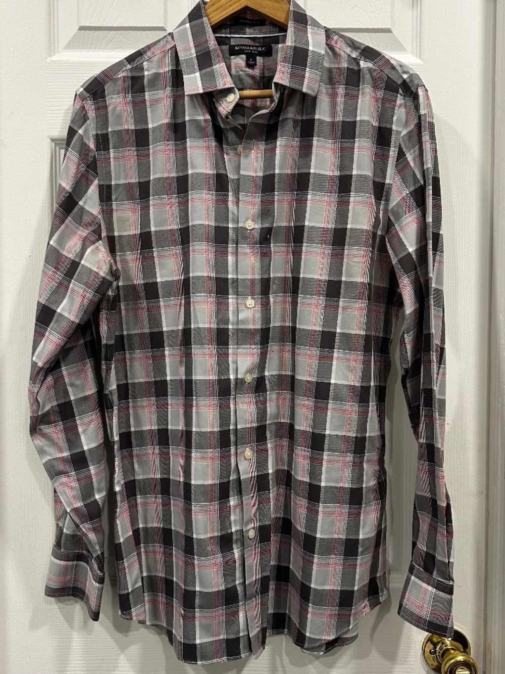 NWOT Banana Republic Grant Fit Dress Shirt Size Large